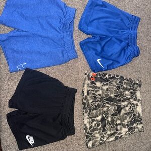 Under Armour Kids Camo and Blue Shorts